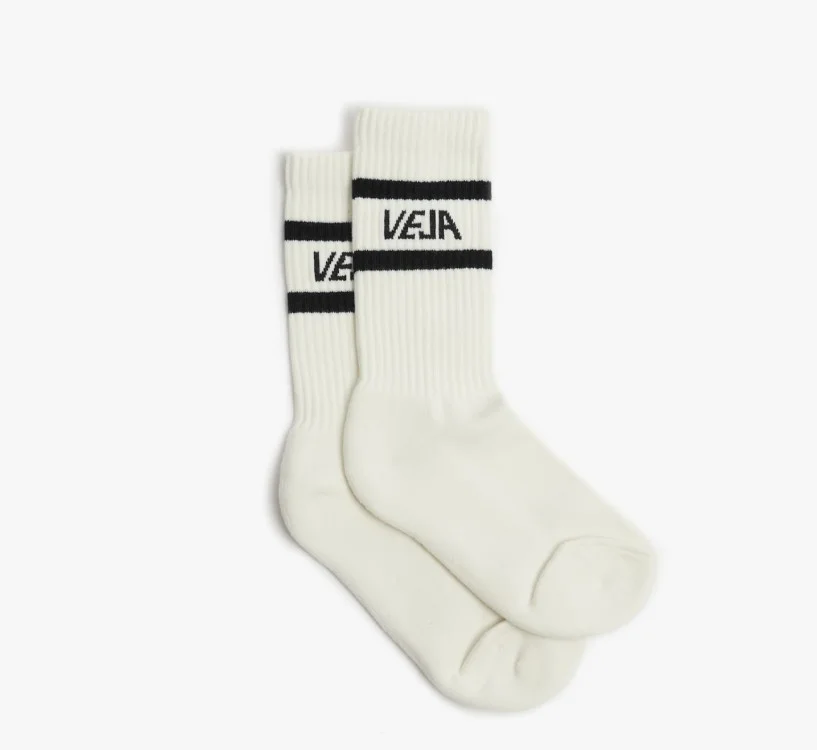 Meia VEJA Iconic Branco Preto | Acessórios VEJA