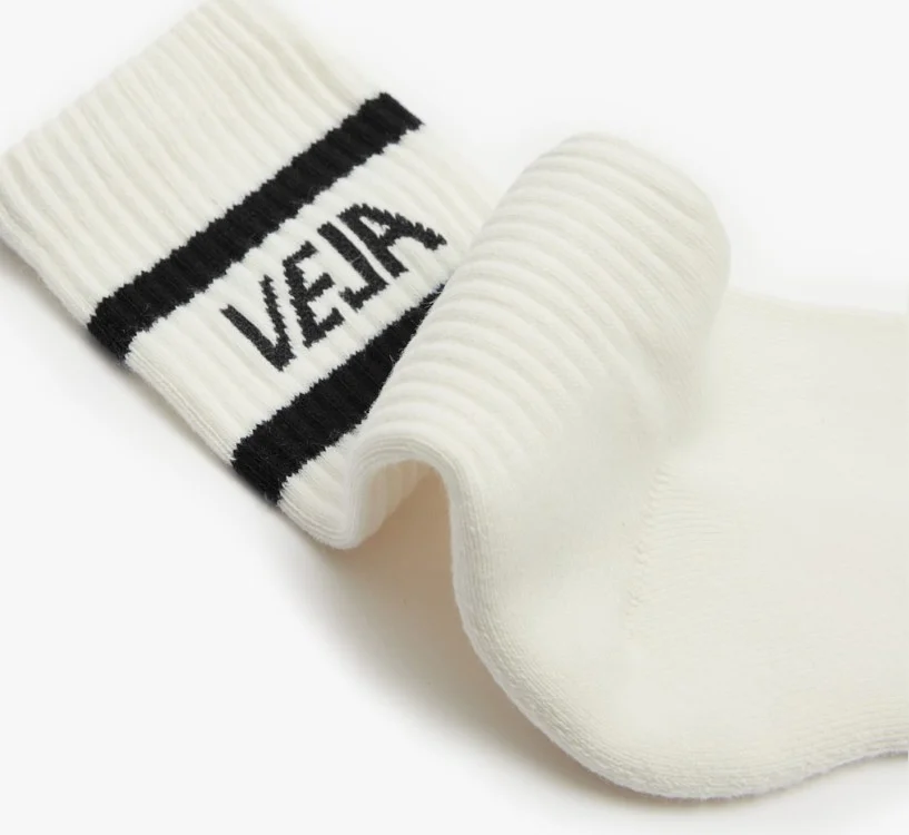 Meia VEJA Iconic Branco Preto | Acessórios VEJA 2