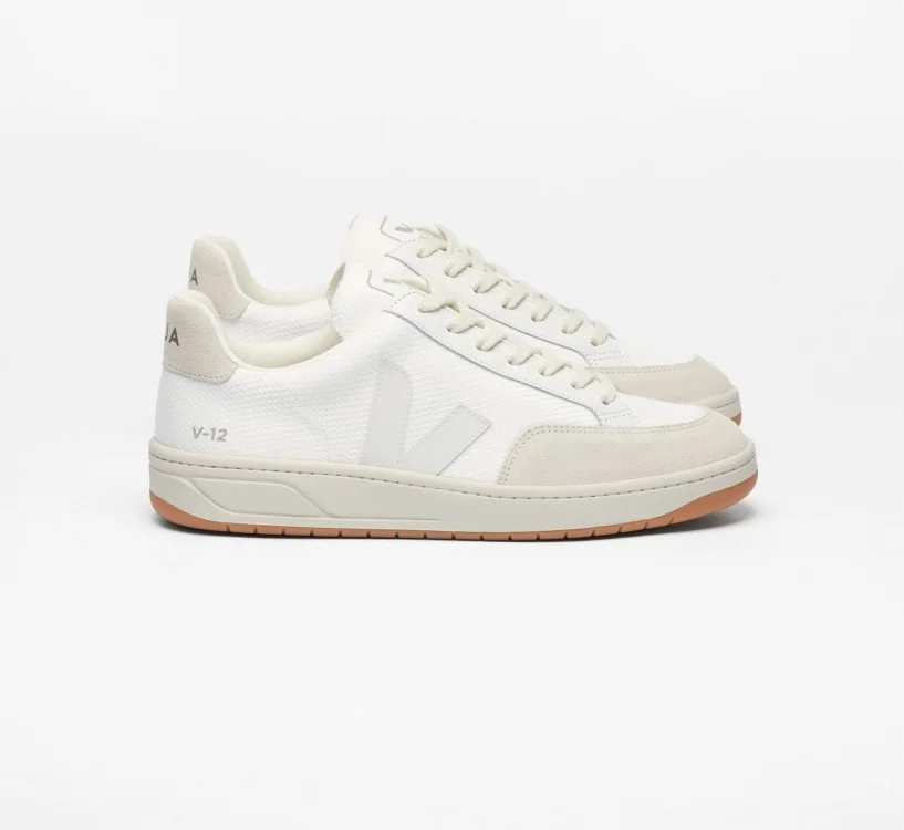 Tênis VEJA Feminino V-12 B-Mesh Branco Natural VEJA - VERT Oficial
