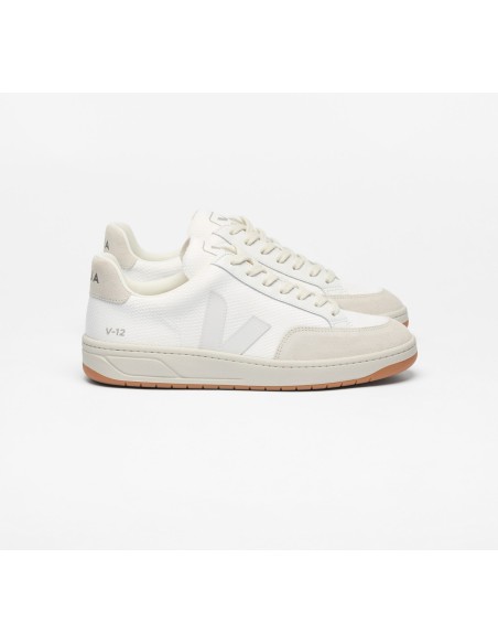 Tênis VEJA Feminino V-12 B-Mesh Branco Natural VEJA - VERT Oficial