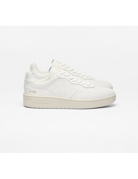 Tênis VEJA Masculino V-90 Couro Branco VEJA - VERT Oficial