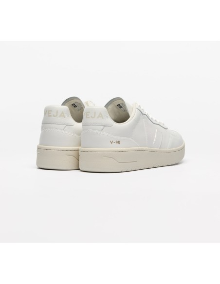 Tênis VEJA Masculino V-90 Couro Branco VEJA - VERT Oficial