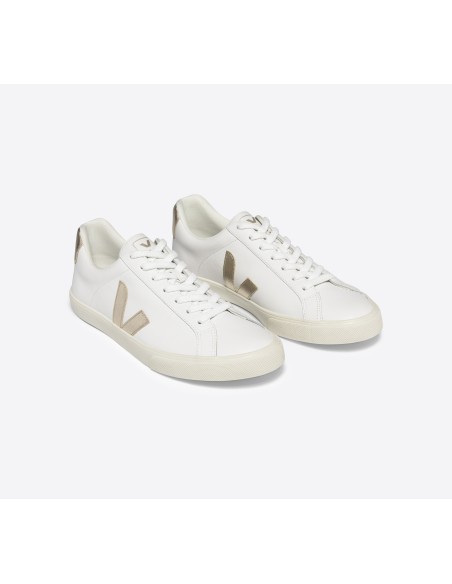 Tênis VEJA Feminino Esplar Couro Branco Platine VEJA - VERT Oficial