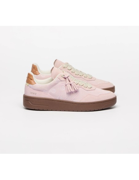 Tênis VEJA x YOUR ID Unissex V-90 camurça rosa VEJA - VERT