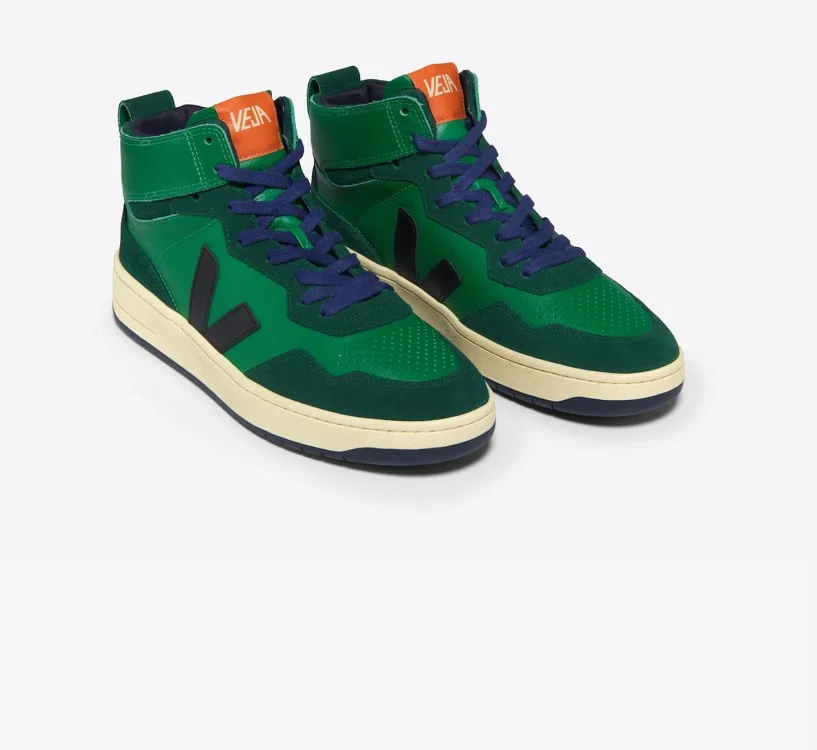 Tênis VEJA Masculino V-95 Couro Emeraude Preto VEJA - VERT Oficial 2