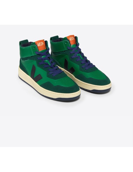 Tênis VEJA Masculino V-95 Couro Emeraude Preto VEJA - VERT Oficial