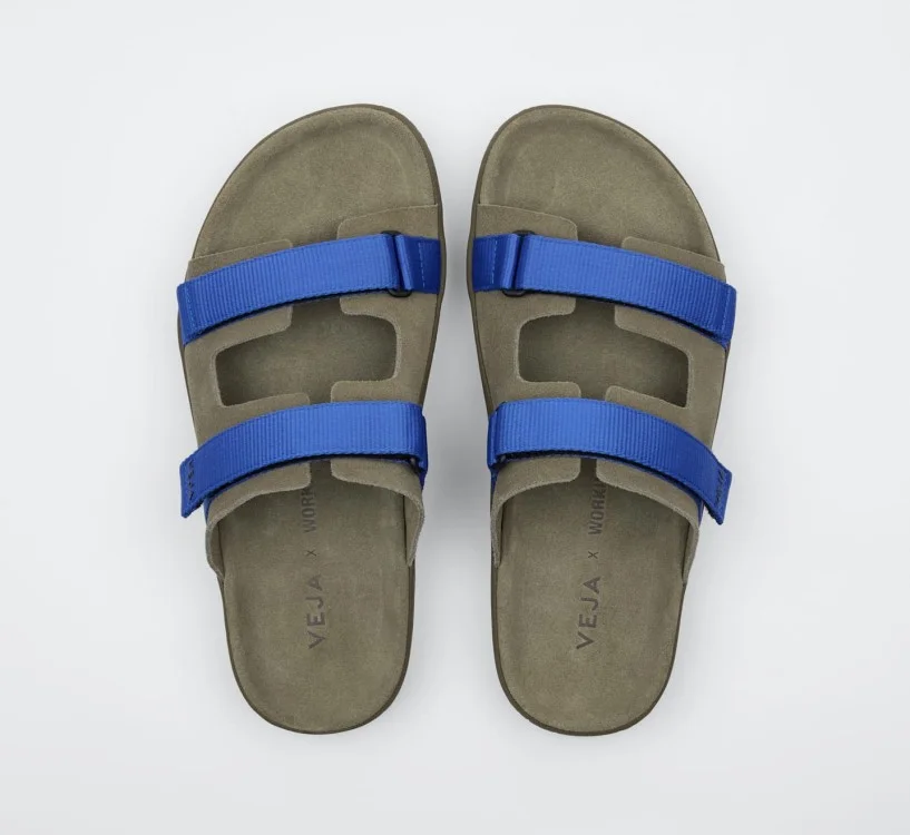 Sandália Masculina VEJA VERT Arpoador Suede VEJA x Working Title Kaki 2