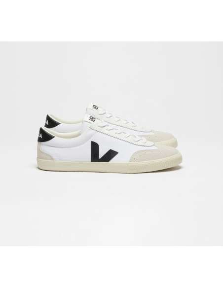 Tênis VEJA Masculino Volley Algodão Branco Preto VEJA - VERT Oficial