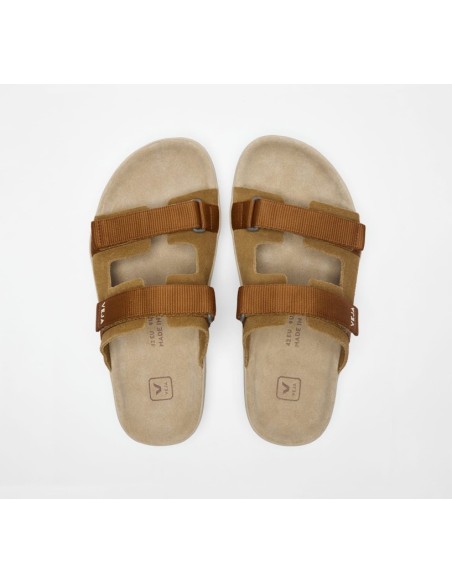 Sandália VEJA VERT Masculina Arpoardor Camurça Tent Cognac