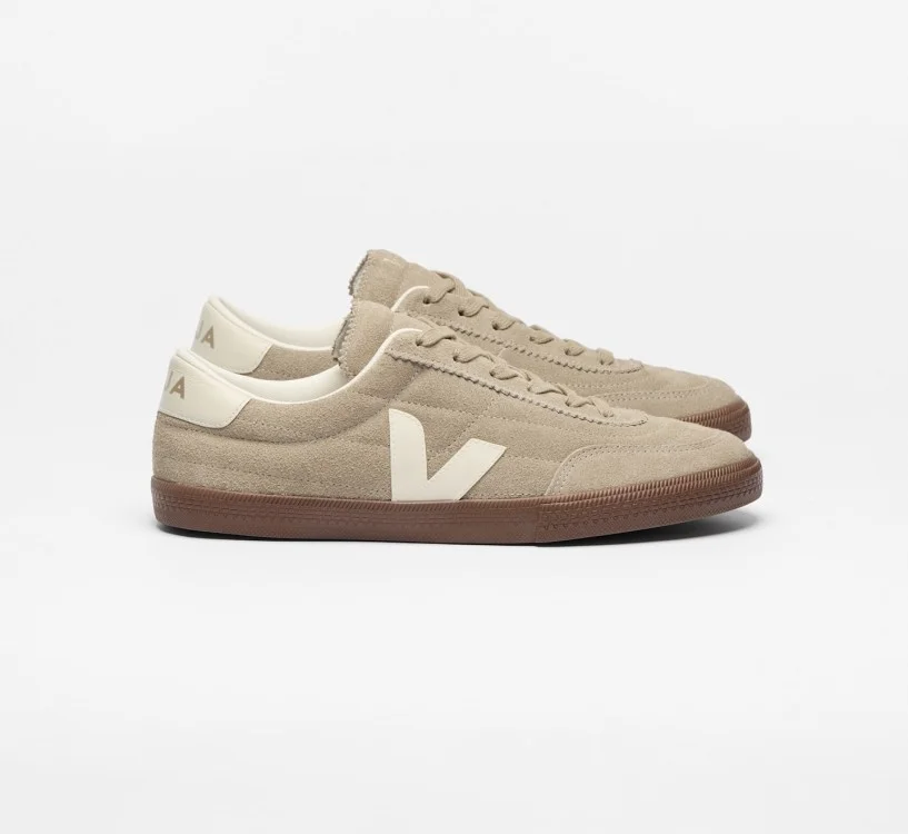 Tênis VEJA VERT Masculino Panenka Camurça Bege Taupe