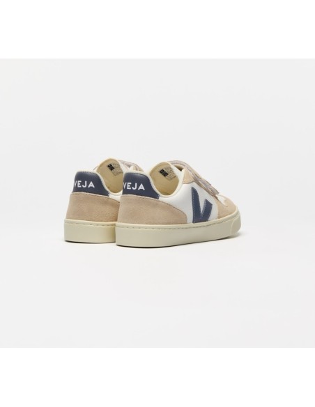 Tênis VEJA VERT Infantil V-10 Couro Branco California Junior