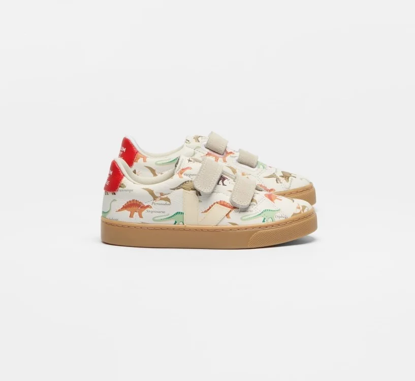 Tênis VEJA VERT Esplar VEJA x Museum D'Histoire Naturelle Couro Dinossauro