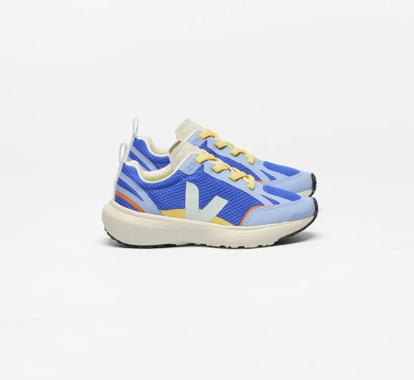 Tênis VEJA VERT Infantil Canary Junior Alveomesh Gelo Azul
