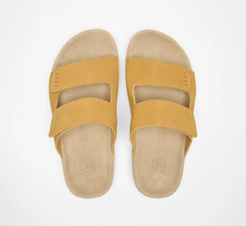 Sandália VEJA VERT Masculina Etna Camurça Ocre Almond 2