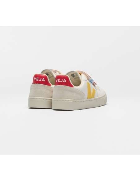 Tênis VEJA VERT Infantil V-10 Kid Couro Branco Tonic