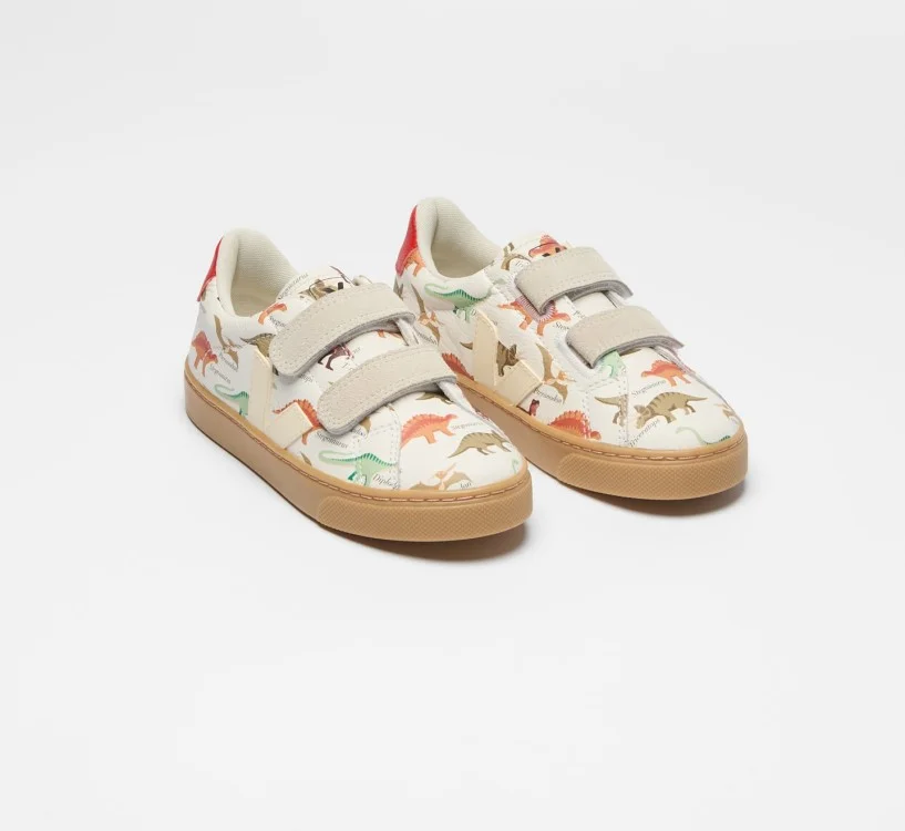 Tênis VEJA VERT Esplar VEJA x Museum D'Histoire Naturelle Couro Dinossauro 2