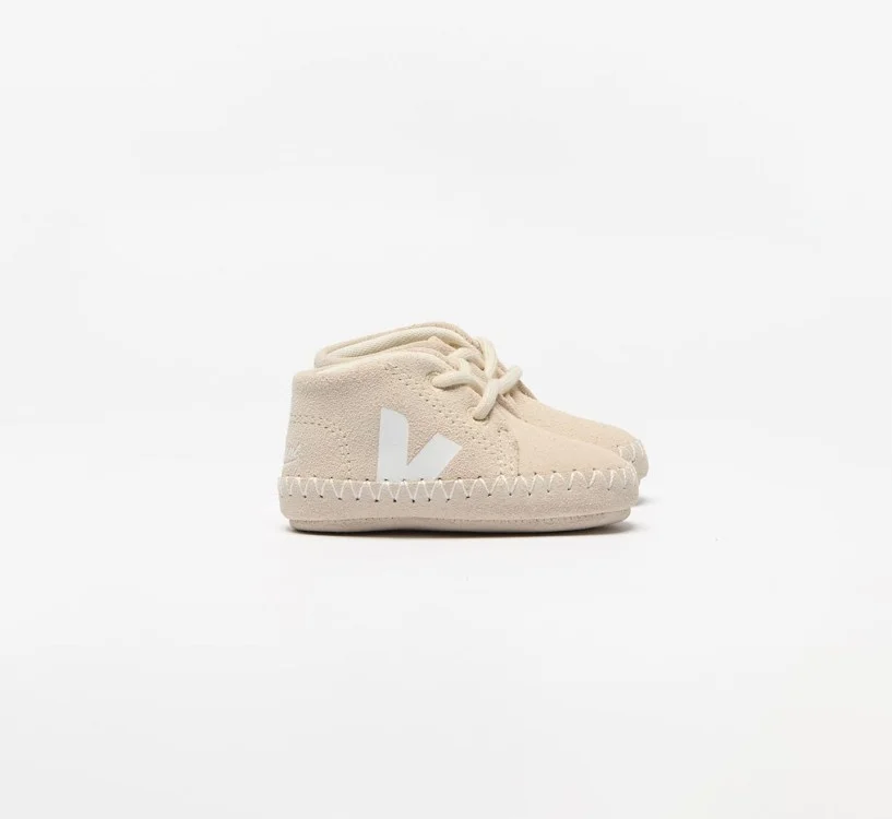 Tênis VEJA VERT Infantil Baby Camurça Sable Bonpoint