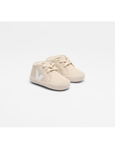 Tênis VEJA VERT Infantil Baby Camurça Sable Bonpoint