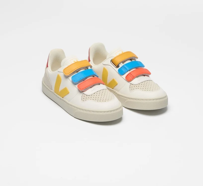 Tênis VEJA VERT Infantil V-10 Junior Couro Branco Tonic 2