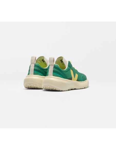Tênis VEJA VERT Infantil Canary Junior Alveomesh Verde Amarelo