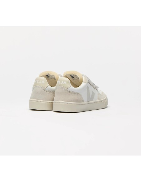 Tênis VEJA Infantil V-90 Teen Couro Branco Natural VEJA - VERT Oficial