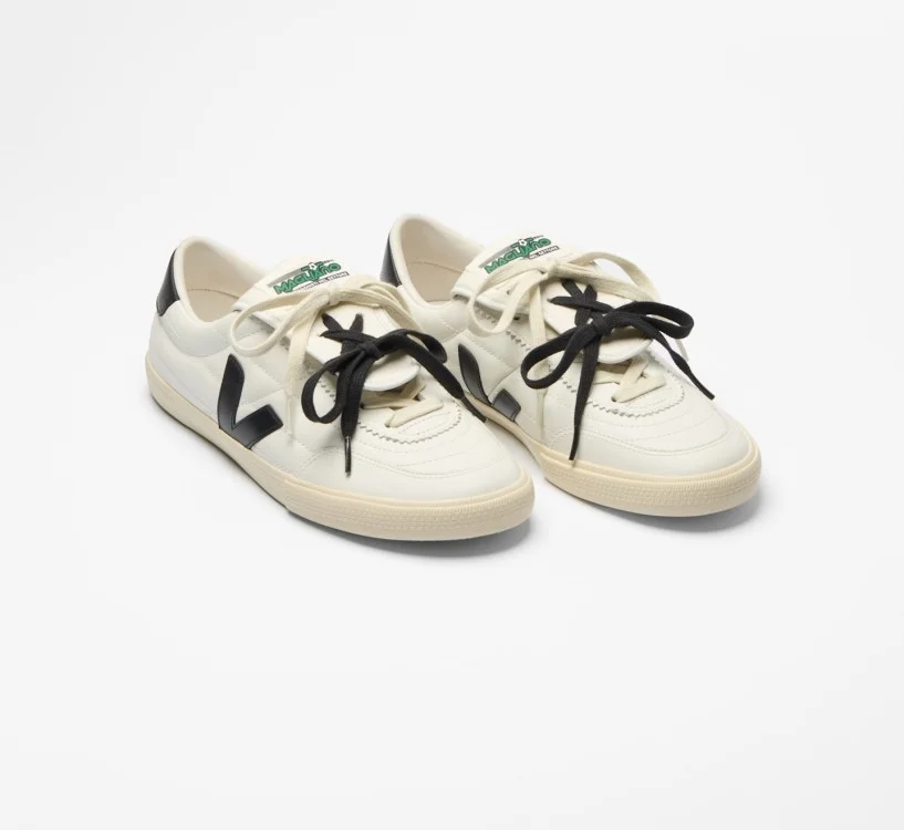 Tênis VEJA VERT Feminino Panenka Couro VEJA X Magliano Branco 2