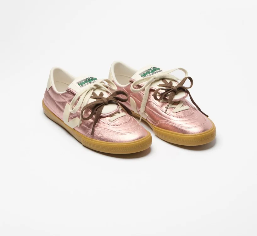 Tênis VEJA VERT Feminino Panenka Couro VEJA X Magliano Nácar 2