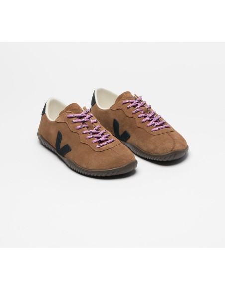 Tênis VEJA VERT Feminino Jitsu Camurça Marrom Preto Eagle