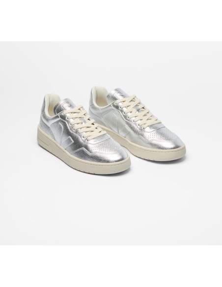 Tênis VEJA VERT Feminino V-90 Couro Prata