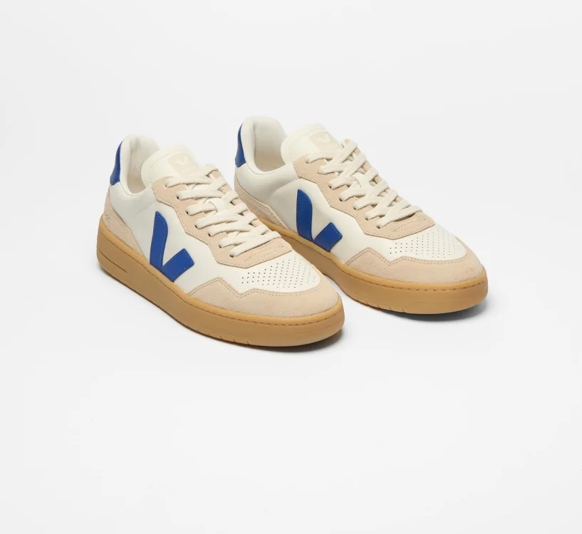 Tênis VEJA VERT Masculino V-90 Couro Atlantique Almond Natural 2