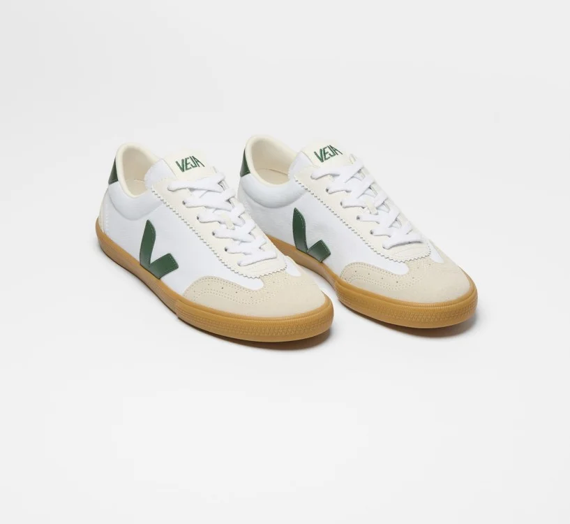 Tênis VEJA VERT Masculino Volley Canvas Branco Cyprus Natural 2