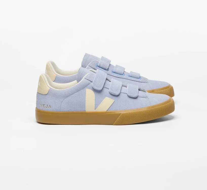 Tênis VEJA VERT Masculino Recife Camurça Olympe Calcaire Natural