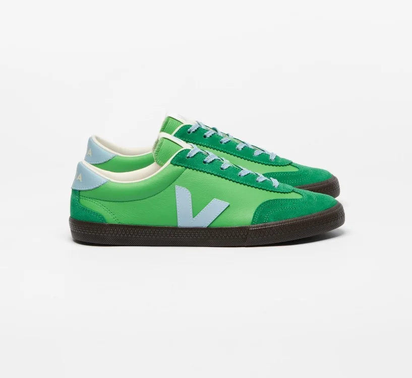 Tênis VEJA VERT Masculino Volley Couro Leaf Steel Eagle