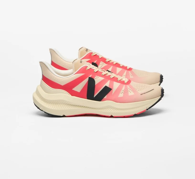 Tênis VEJA VERT Masculino Condor 3 Malha Tecnológica Rosa Gradient Calcaire