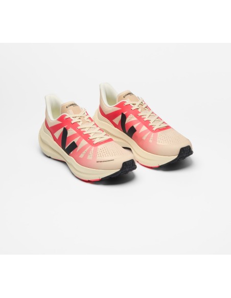 Tênis VEJA VERT Feminino Condor 3 Malha Tecnológica Rosa Gradient Calcaire