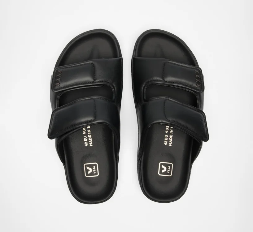 Sandália VEJA VERT Feminina Etna Bold Couro Preto 2