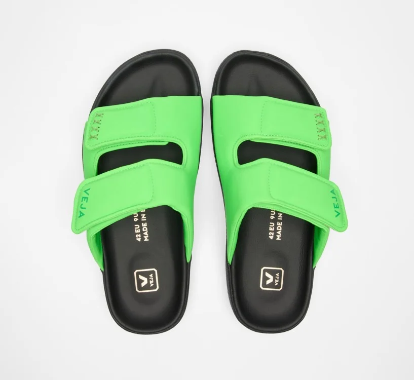 Sandália VEJA VERT Feminina Etna Bold Couro Verde 2