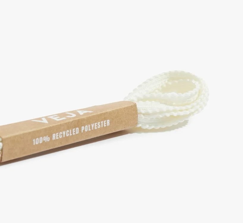 Cadarço VEJA VERT Laranja Crante Eggshell 2