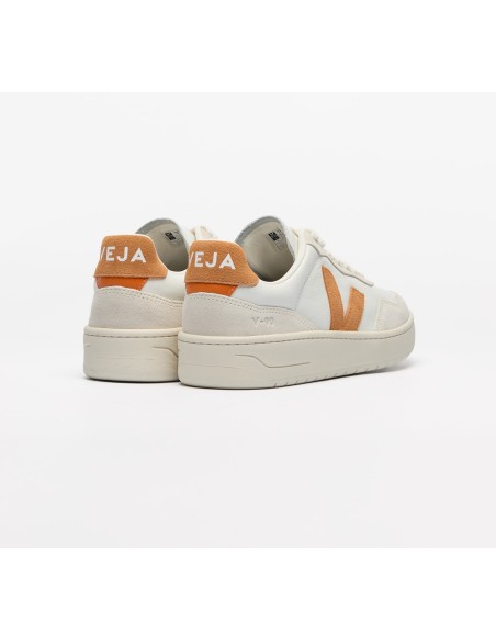 Tênis VEJA Masculino V-90 Couro Branco Umber VEJA - VERT Oficial