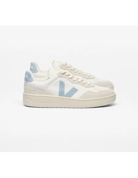 Tênis VEJA Masculino V-90 Couro Branco Steel VEJA - VERT Oficial