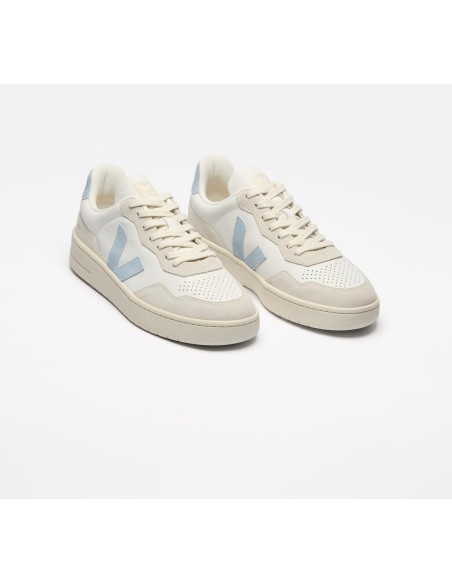 Tênis VEJA Masculino V-90 Couro Branco Steel VEJA - VERT Oficial