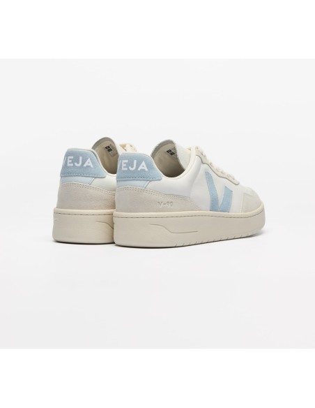 Tênis VEJA Feminino V-90 Couro Branco Steel VEJA - VERT Oficial