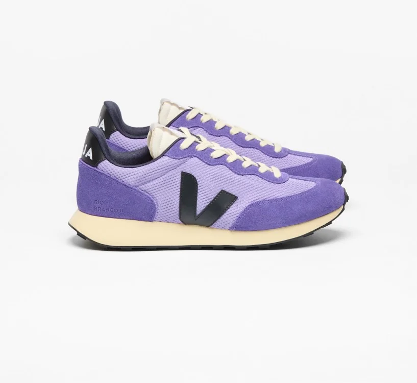 Tênis VEJA Feminino Rio Branco II Alveomesh Lavande Black