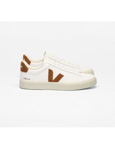 Tênis VEJA Feminino Campo Couro Branco Cognac VEJA - VERT Oficial