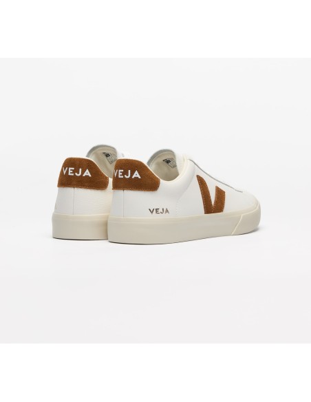 Tênis VEJA Feminino Campo Couro Branco Cognac VEJA - VERT Oficial