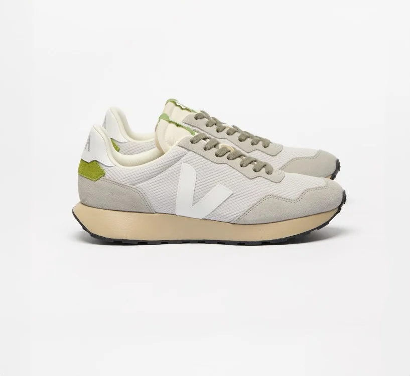 Tênis VEJA Masculino Paulistana Alveomesh Cinza Claro Branco Detox