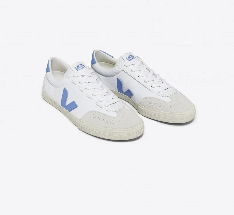 Tênis VEJA Feminino Volley Algodão Branco Aqua VEJA - VERT Oficial 2