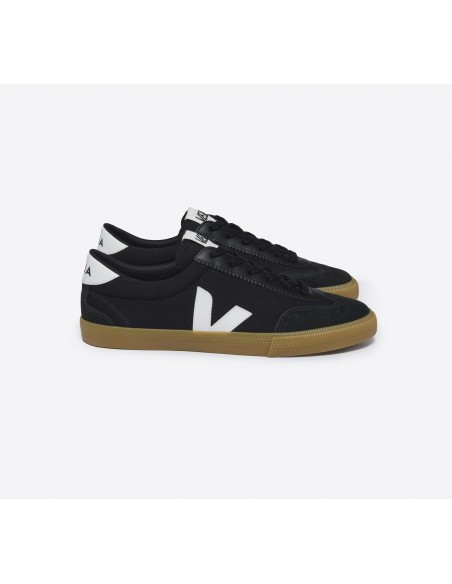 Tênis VEJA Feminino Volley Algodão Preto Branco Natural VEJA - VERT Oficial