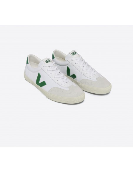 Tênis VEJA Masculino Volley Algodão Branco Emeraude VEJA - VERT Oficial