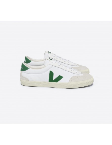 Tênis VEJA Masculino Volley Algodão Branco Emeraude VEJA - VERT Oficial